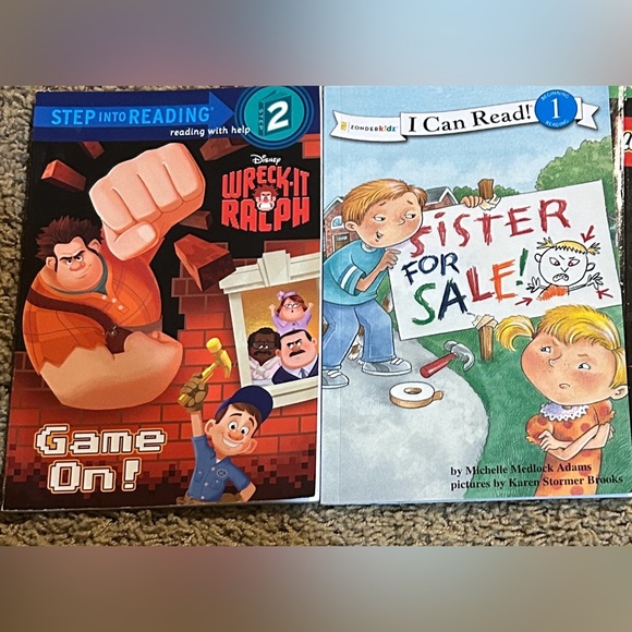 mixed Other - Wreck it Ralph, and Sister for Sale Readers: 2 books EUC